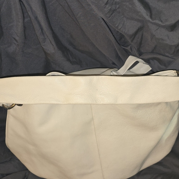 Calvin Klein White Leather Hobo Bag